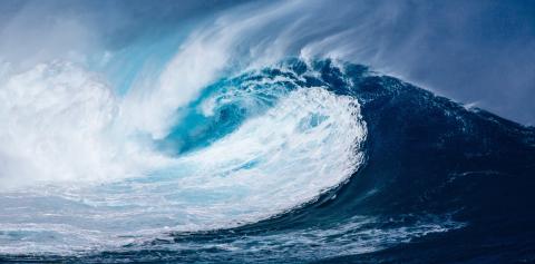 Crashing large ocean wave - Image by Elias Sch. from Pixabay